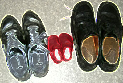 Schuhe: Sbini, Kyra und Maik